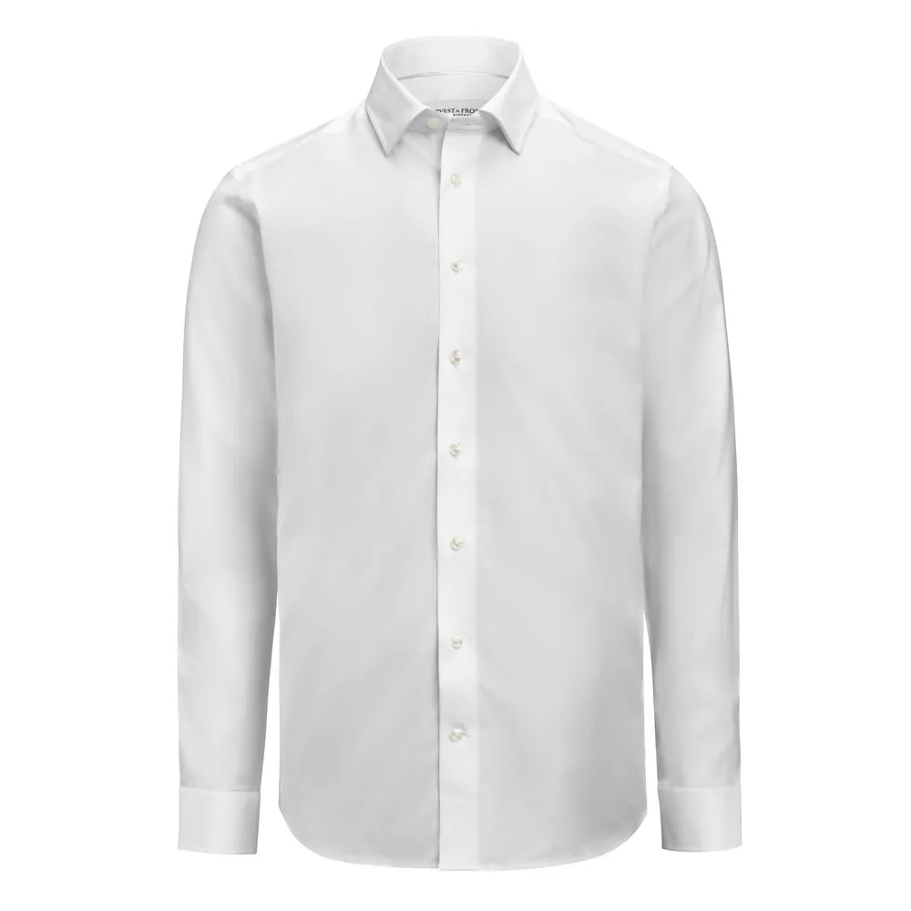 J.H&F Green Bow 02 Stretch Slim White