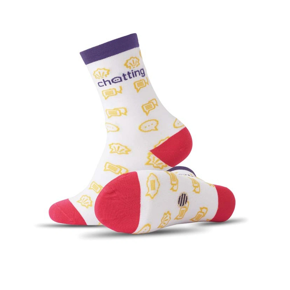 Bomullsstrumpor med jacquardmönster